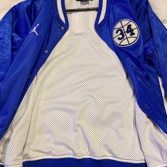 Air Jordan Satin Jacket "He Got Game" Shuttlesworth Blue AR1169-405 Size medium - Picture 5 of 7